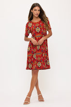 Load image into Gallery viewer, Print Missy Dress Short Sleeve - 7004BN-SRP1-W497
