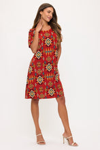 Load image into Gallery viewer, Print Missy Dress Short Sleeve - 7004BN-SRP1-W497
