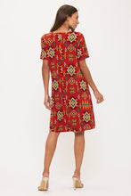 Load image into Gallery viewer, Print Missy Dress Short Sleeve - 7004BN-SRP1-W497
