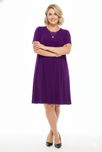 Load image into Gallery viewer, Stretchy Missy Dress Short Sleeve-7004BN-SRS1 - Jostar Online
