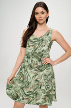 Load image into Gallery viewer, Plus Size Print Missy Tank Dress- 7003BN-TXP1-W404
