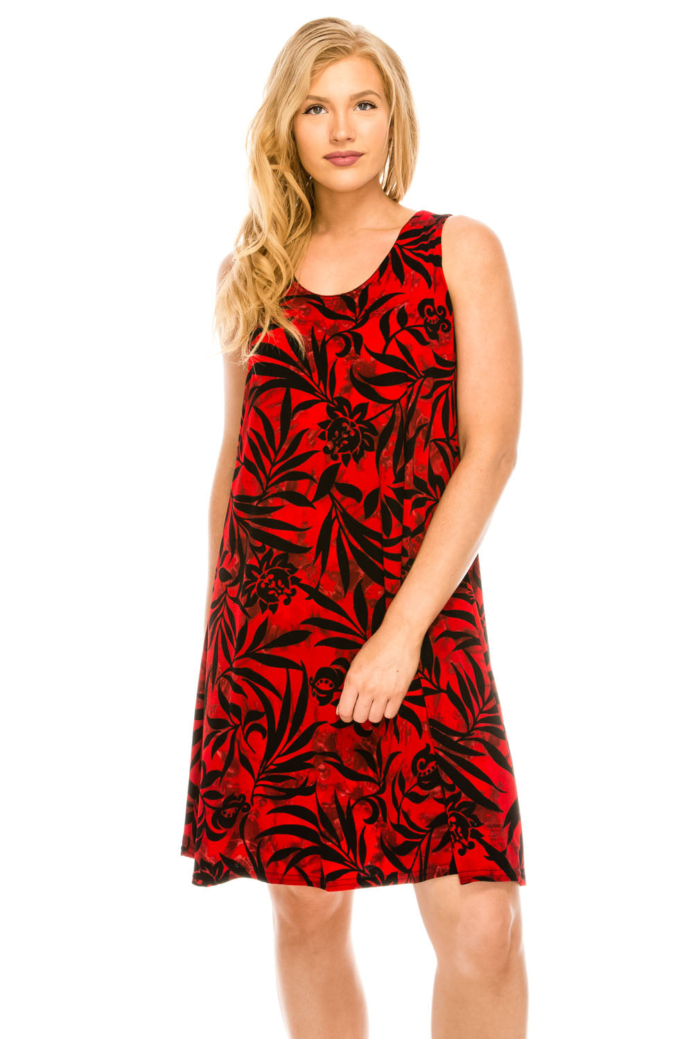 Print Missy Tank Dress-7003BN-TRP1-W173