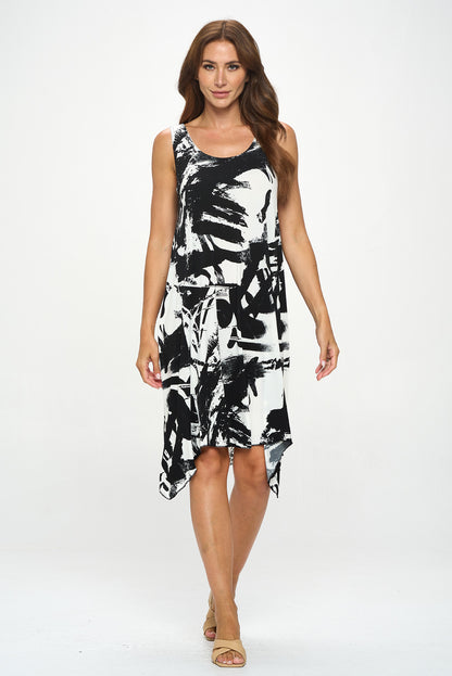 HIT Diamond Side Tank Dress-7042HT-TRP1-W403