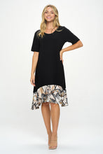 Load image into Gallery viewer, HIT Half Sleeve Contrast Dress-7084HT-HRP1-C-W393
