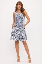 Load image into Gallery viewer, HIT V-Neck Bias Pocket Tank Dress-7088HT-TRP1-K-W472
