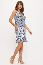 Load image into Gallery viewer, HIT V-Neck Bias Pocket Tank Dress-7088HT-TRP1-K-W472
