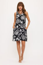 Load image into Gallery viewer, HIT V-Neck Bias Pocket Tank Dress-7088HT-TRP1-K-W484
