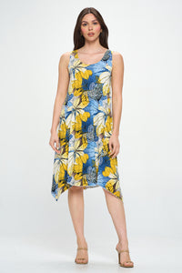 HIT Diamond Side Tank Dress-7042HT-TRP1-W359