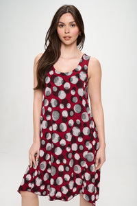 HIT Diamond Side Tank Dress-7042HT-TRP1-W376