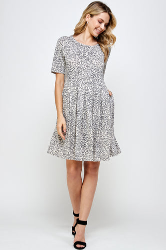 Women's RYN Pleated Swing Pocket Dress-773RY-HRP1-K-W298 - Jostar Online