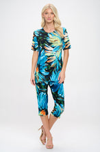 Load image into Gallery viewer, Two-Piece Short Sleeve Top &amp; Capri Pant Set- 9003BN-SRP1-W440
