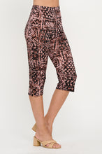 Load image into Gallery viewer, Two-Piece Short Sleeve Top &amp; Capri Pant Set- 9003BN-SRP1-W468
