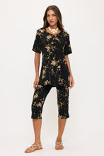 Load image into Gallery viewer, Two-Piece Short Sleeve Top &amp; Capri Pant Set- 9003BN-SRP1-W481
