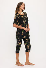 Load image into Gallery viewer, Two-Piece Short Sleeve Top &amp; Capri Pant Set- 9003BN-SRP1-W481
