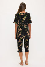 Load image into Gallery viewer, Two-Piece Short Sleeve Top &amp; Capri Pant Set- 9003BN-SRP1-W481
