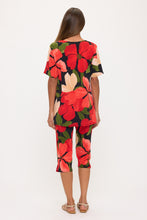 Load image into Gallery viewer, Two-Piece Short Sleeve Top &amp; Capri Pant Set- 9003BN-SXP1-W489
