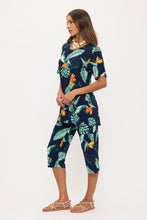Load image into Gallery viewer, Two-Piece Short Sleeve Top &amp; Capri Pant Set- 9003BN-SRP1-W502
