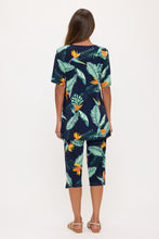 Load image into Gallery viewer, Two-Piece Short Sleeve Top &amp; Capri Pant Set- 9003BN-SRP1-W502
