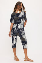 Load image into Gallery viewer, Two-Piece Short Sleeve Top &amp; Capri Pant Set- 9003BN-SRP1-W511
