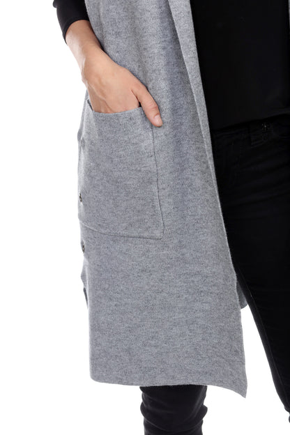 Grey Vest with Pockets