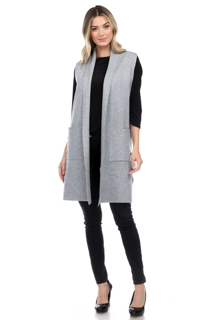 Grey Vest with Pockets