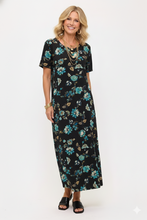 Load image into Gallery viewer, Print Long Dress Short Sleeve -7002BN-SRP1-W508
