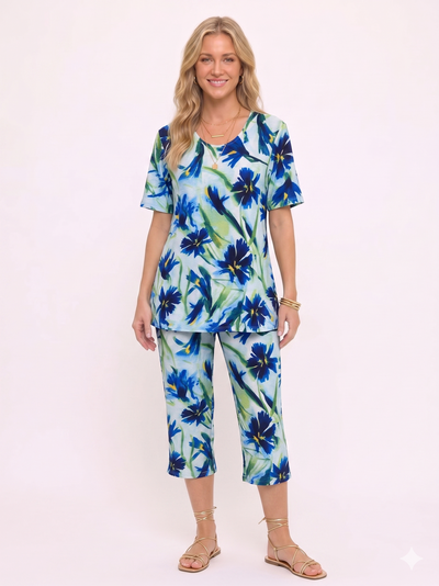 Two-Piece Capri Pant Set-9003VP-SRP1-W504