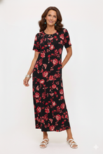 Load image into Gallery viewer, Print Long Dress Short Sleeve -7002BN-SRP1-W508
