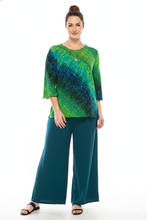 Load image into Gallery viewer, Plus Size Stretchy Merrow Top Quarter Sleeve-1058BN-QXP1-W182 - Jostar Online
