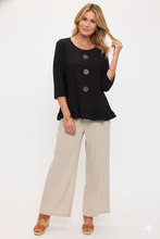 Load image into Gallery viewer, HIT Ruffle Top With Buttons-3126HT-QRS1
