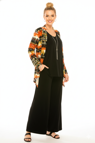 Stretchy Print Mid Cut Jacket Long Sleeve Print-4028BN-LRP1-W174 - Jostar Online