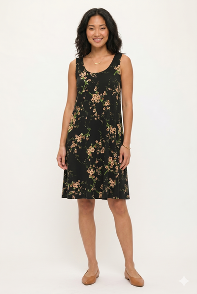 Print Missy Tank Dress-7003BN-TRP1-W481