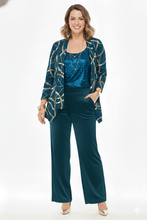 Load image into Gallery viewer, Glitter Mid Cut Jacket Long Sleeve Print Glitter-4028GL-LRP1-G008 - Jostar Online
