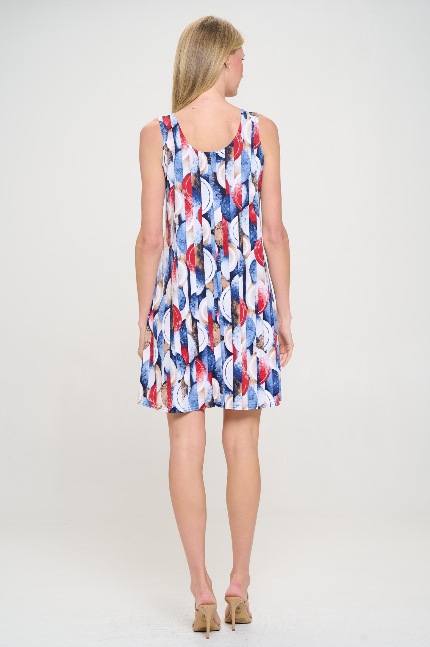 Print Missy Tank Dress Sleeveless Prints - 7003HT-TRP1-W429