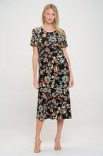 Load image into Gallery viewer, Print Long Dress Short Sleeve -7002BN-SRP1-W434
