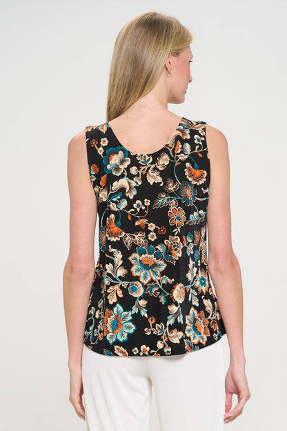 BNS Print Sleeveless Tank Top-2060BN-TRP1-W434