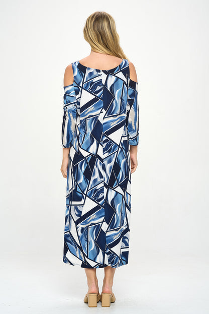 HIT Open Shoulder Long Dress-7090HT-QRP1-W357