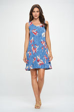 Load image into Gallery viewer, Denim Print  Missy Tank Dress Sleeveless Prints - 7003HT-TRP1-W398
