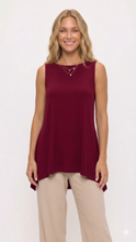 Load image into Gallery viewer, HIT Boat Neck Shark Bite Tank Tunic-2068HT-TRS1 - Jostar Online
