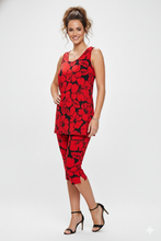 Load image into Gallery viewer, Two-Piece Sleeveless Top &amp; Capri Pant Set-9002BN-TRP1-W432
