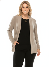 Load image into Gallery viewer, Stretch Drape Jacket Long Sleeve No Shoulder Pad-4004BN-LRS1
