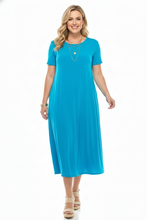Load image into Gallery viewer, Classic Stretch Long Dress Short Sleeve-7002BN-SRS1
