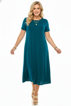 Load image into Gallery viewer, Classic Stretch Long Dress Short Sleeve-7002BN-SRS1
