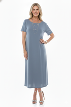 Load image into Gallery viewer, Classic Stretch Long Dress Short Sleeve-7002BN-SRS1
