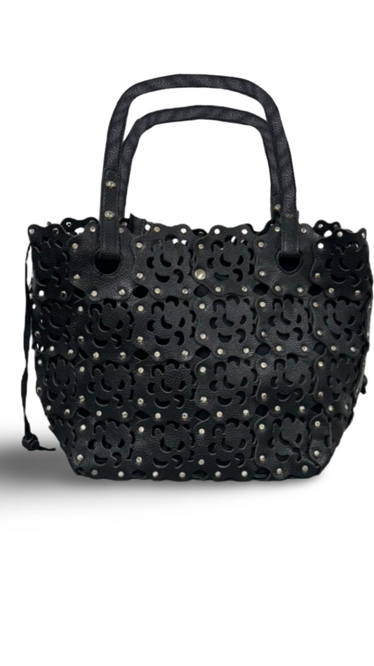 Rosette Cutout Handbag