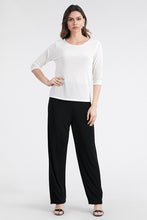 Load image into Gallery viewer, Jostar Women&#39;s Non Iron Quarter Sleeve Scoop Top-134AY-QRS1 - Jostar Online

