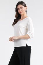Load image into Gallery viewer, Jostar Women&#39;s Non Iron Quarter Sleeve Scoop Top-134AY-QRS1 - Jostar Online
