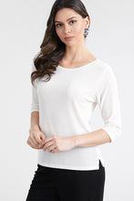 Load image into Gallery viewer, Jostar Women&#39;s Non Iron Quarter Sleeve Scoop Top-134AY-QRS1 - Jostar Online

