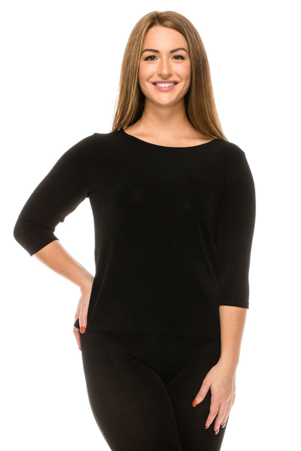 Jostar Women's Non Iron Image Top 3/4 Sleeve Plus, 134AY-QX - Jostar Online