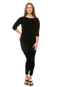 Jostar Women's Non Iron Quarter Sleeve Scoop Top-134AY-QRS1 - Jostar Online